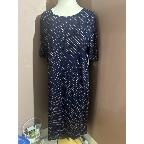 Lularoe Julia Dress Womens 3XL Jersey Knit Sheath T Shirt Dress New - Picture 1 of 9